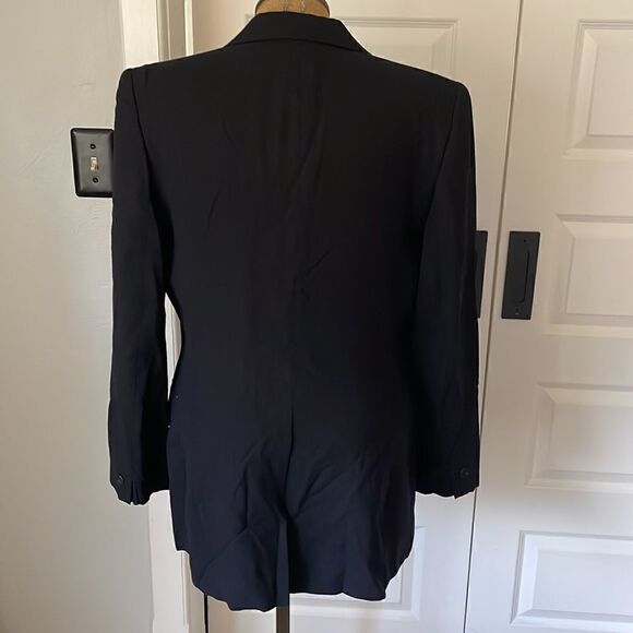 Jones New York classic dark navy blue wool blazer - Picture 4 of 7